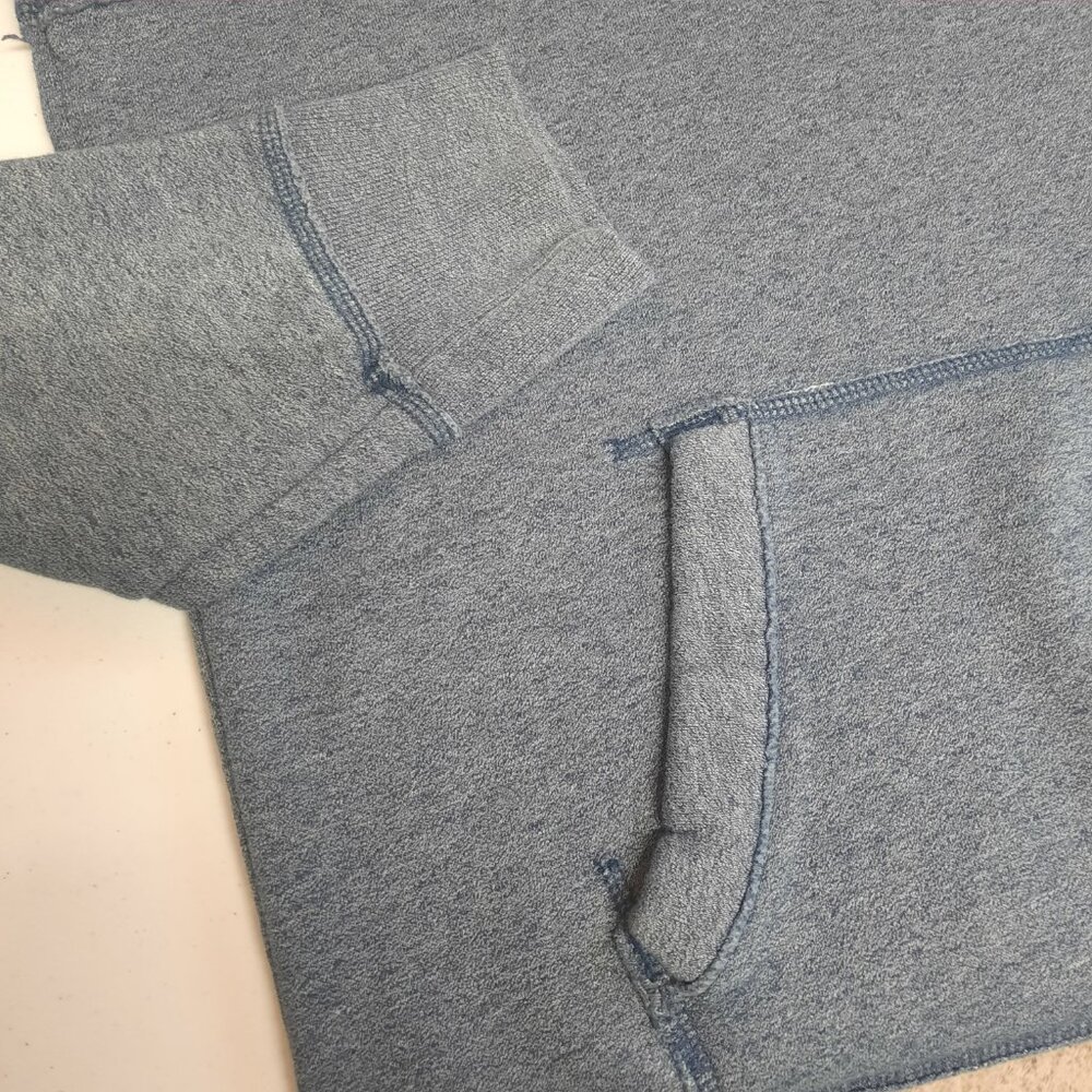 Hollister California Men’s Hoodie Blue Acid Wash Pullover Sweatshirt Medium M - Picture 7 of 9